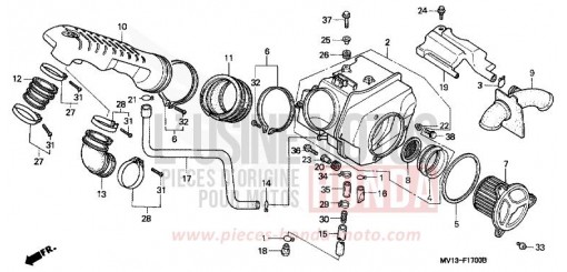 AIR CLEANER XRV750N de 1992